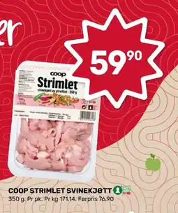 Coop Marked Coop strimlet svinekjøtt tilbud