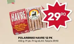 Coop Marked Polarbrød havre 12 pk tilbud