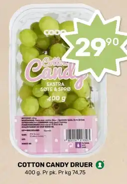 Coop Marked Cotton candy druer 2 tilbud