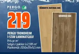 Coop Obs PERGO TRONDHEIM 1-STAV LAMINATGULV tilbud