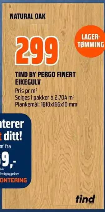 Natural oak tind by pergo finert eikegulv