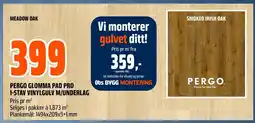 Coop Obs Meadow oak pergo glomma pad pro 1-stav vinylgulv m/underlag tilbud