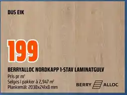 Coop Obs Berryalloc nordkapp 1-stav laminatgulv tilbud