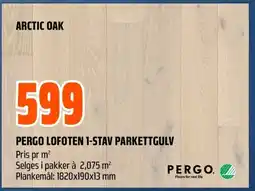 Coop Obs Pergo lofoten 1-stav parkettgulv tilbud