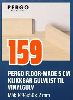 Coop Obs Pergo floor-made 5 cm klikkbar gulvlist til vinylgulv tilbud