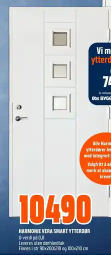 Coop Obs Harmonie vera smart ytterdør tilbud