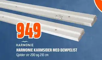 Coop Obs Harmonie karmsider med dempelist tilbud