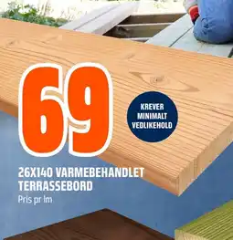 Coop Obs 26x140 varmebehandlet terrassebord tilbud