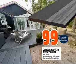 Coop Obs 22x140 kompositt terrassebord tilbud