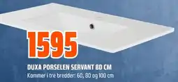 Coop Obs Duxa porselen servant 80 cm tilbud