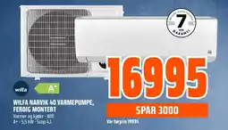 Coop Obs WILFA NARVIK 40 VARMEPUMPE, FERDIG MONTERT tilbud
