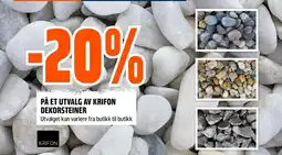Coop Obs På et utvalg av krifon dekorsteiner tilbud