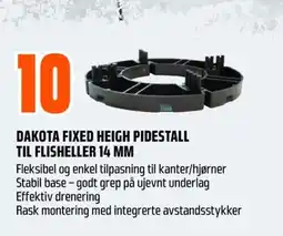 Coop Obs Dakota fixed heigh pidestall til flisheller 14 mm tilbud