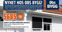 Coop Obs Komplett zip screen (priseksempel inkludert) tilbud
