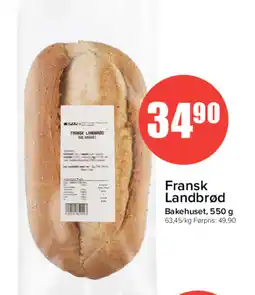 Spar Fransk Landbrød tilbud