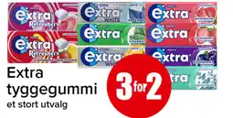 Eurospar Extra tyggegummi tilbud