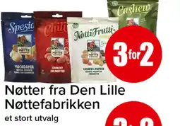 Eurospar Nøtter fra Den Lille Nøttefabrikken tilbud