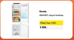 Skousen Gorenje NRKI418EP1, Integrert kombiskap tilbud