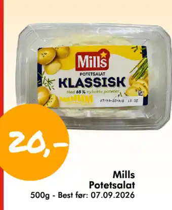 Havaristen Mills Potetsalat tilbud
