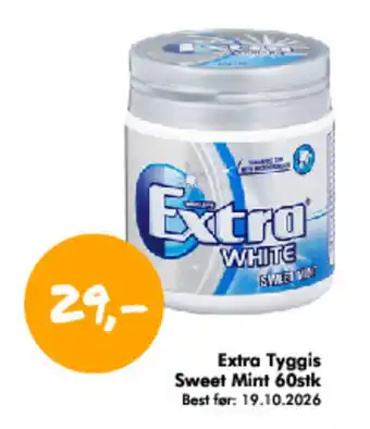 Havaristen Extra Tyggis Sweet Mint tilbud