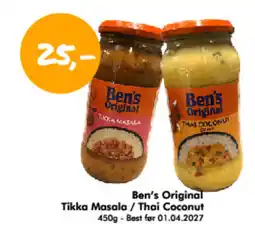 Havaristen Ben's Original Tikka Masala / Thai Coconut tilbud