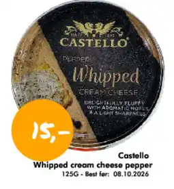 Havaristen Castello Whipped cream cheese pepper tilbud