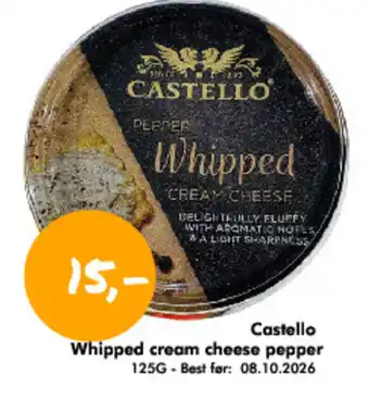 Havaristen Castello Whipped cream cheese pepper tilbud