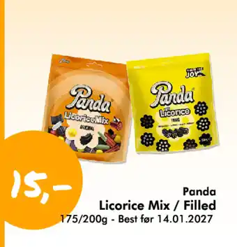 Havaristen Panda Licorice Mix / Filled tilbud