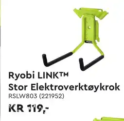 Mekk Ryobi LINK™ Stor Elektroverktøykrok tilbud