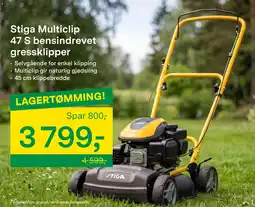 Felleskjøpet Stiga Multiclip 47 S bensindrevet gressklipper tilbud