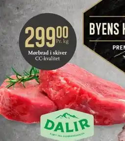 CC Mat Mørbrad i skiver CC-kvalitet tilbud