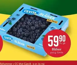 CC Mat Blåbær , Cevita tilbud