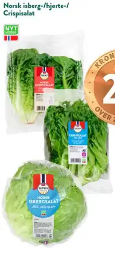 Jacobs Norsk isberg-/hjerte-/ Crispisalat tilbud