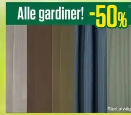 Europris Alle gardiner! tilbud