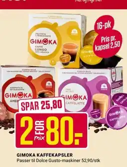 Europris GIMOKA KAFFEKAPSLER tilbud