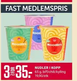 Europris NUDLER I KOPP, Medlemspris tilbud
