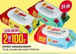 Europris EFFEKT ENGANGSMOPP tilbud