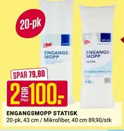 Europris ENGANGSMOPP STATISK tilbud