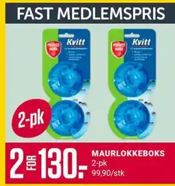 Europris MAURLOKKEBOKS, Medlemspris tilbud
