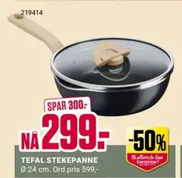 Europris TEFAL STEKEPANNE tilbud