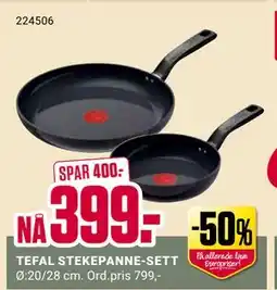 Europris TEFAL STEKEPANNE-SETT tilbud