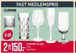 Europris CUISINE GLASS, Medlemspris tilbud