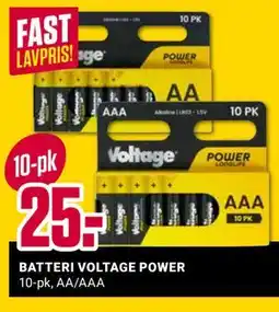 Europris BATTERI VOLTAGE POWER tilbud