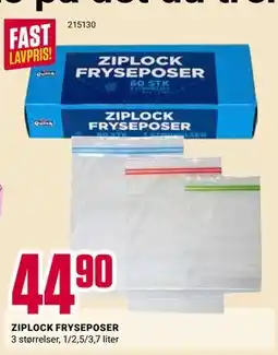 Europris ZIPLOCK FRYSEPOSER tilbud