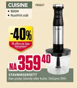 Europris CUISINE STAVMIKSERSETT tilbud