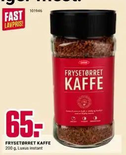 Europris FRYSETØRRET KAFFE tilbud