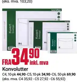 Europris Konvolutter tilbud