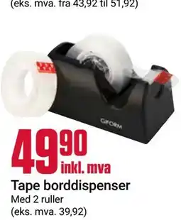 Europris Tape borddispenser tilbud