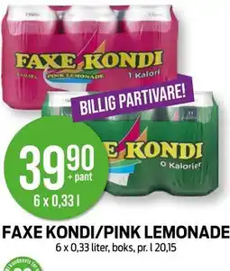 Kiwi FAXE KONDI/PINK LEMONADE tilbud