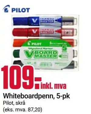 Europris Whiteboardpenn, 5-pk tilbud